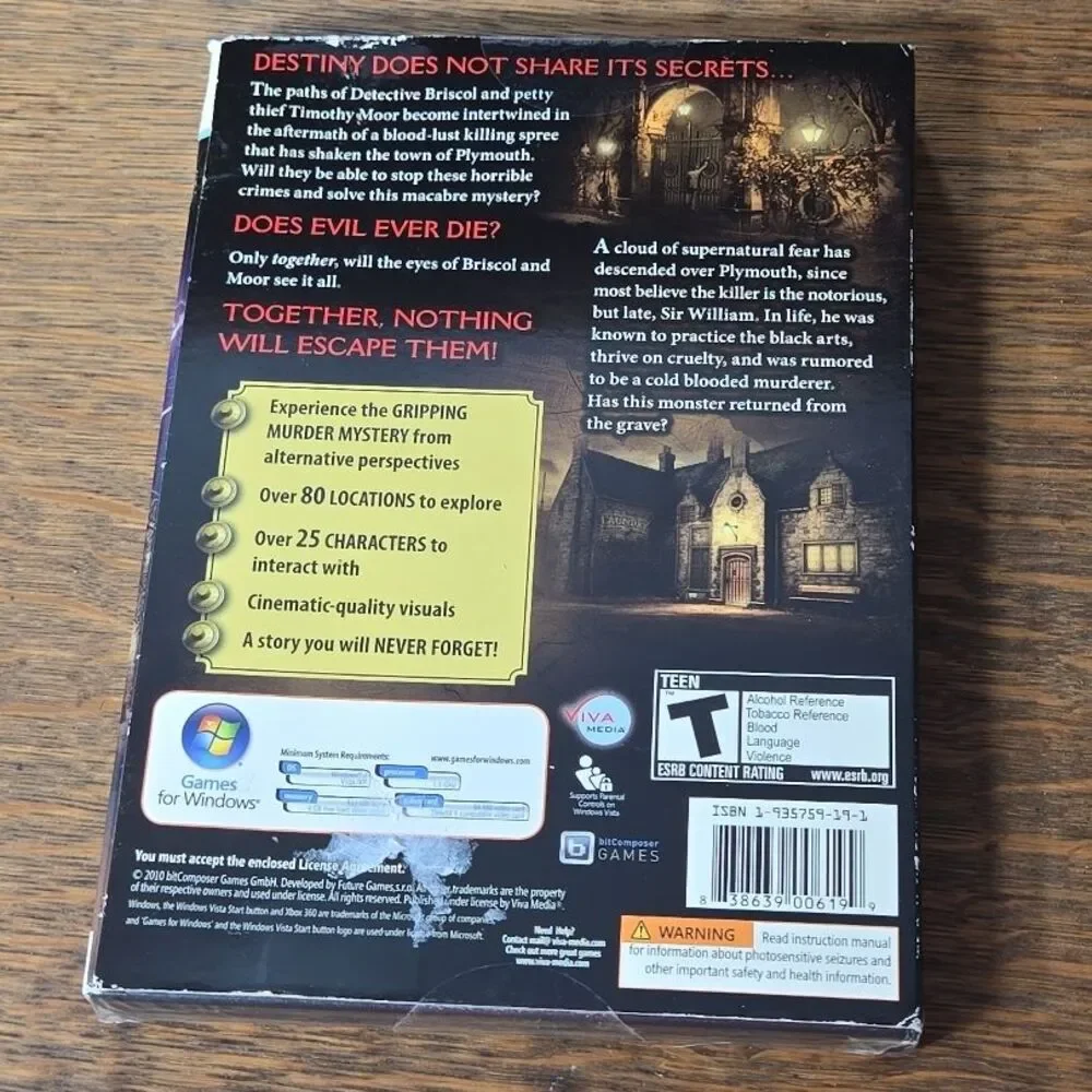 NWT Viva Media PC DVD Game Adventure‎ Mystery Detective Sealed